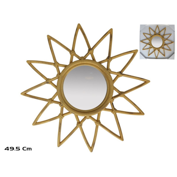 Tähekujuline peegel 49,5 cm, 49,5 x 49,5 x 1,8 cm, decorlife