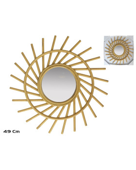 Päikesekujuline peegel 49,5 cm, 49,5 x 49,5 x 1,8 cm, decorlife Päikesekujuline peegel 49,5 cm, 49,5 x 49,5 x 1,8 cm, decorlife
