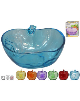 Klaasist õunakujuline kauss 12,5 x 13 x 4,7 cm, 6 disaini, kitchen&go