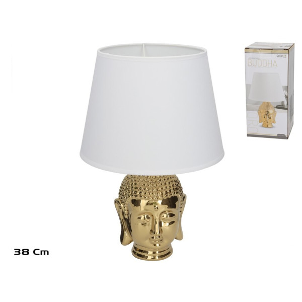 Keraamiline laualamp buddha, 25.00 × 25.00 × 38.00 cm, decorlife