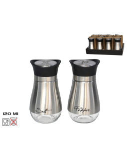 Roostevabast terasest soolatoos 120 ml, 11 x 6 x 6 cm, kitchen&go
