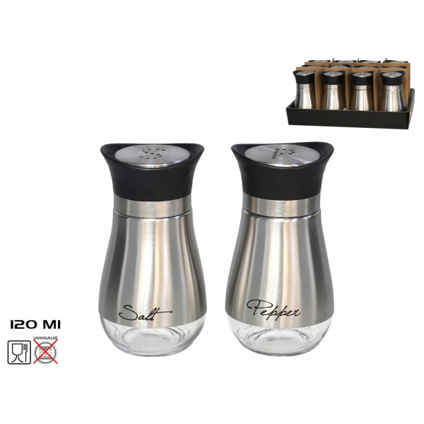 Roostevabast terasest soolatoos 120 ml, 11 x 6 x 6 cm, kitchen&go