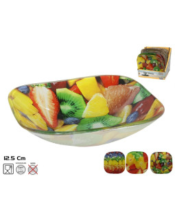 Kandiline klaaskauss, 3 disaini, 3 x 12,5 x 12,5 cm, kitchen&go