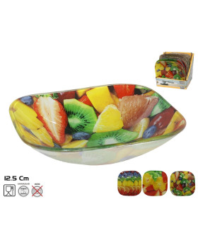 Kandiline klaaskauss, 3 disaini, 3 x 12,5 x 12,5 cm, kitchen&go