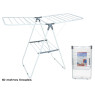 Metallist pesukuivatusrest 131 x 58 x 93,5 cm, valge/hall, gerimport