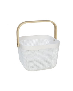 Mitmeotstarbeline sangaga korv, valge, 21.00 × 21.00 × 18.00 cm
