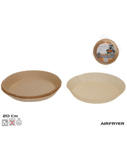 Küpsetuspaber x 50 tk õhufritüürile, 4,5 x 20 x 20 cm, kitchen&go