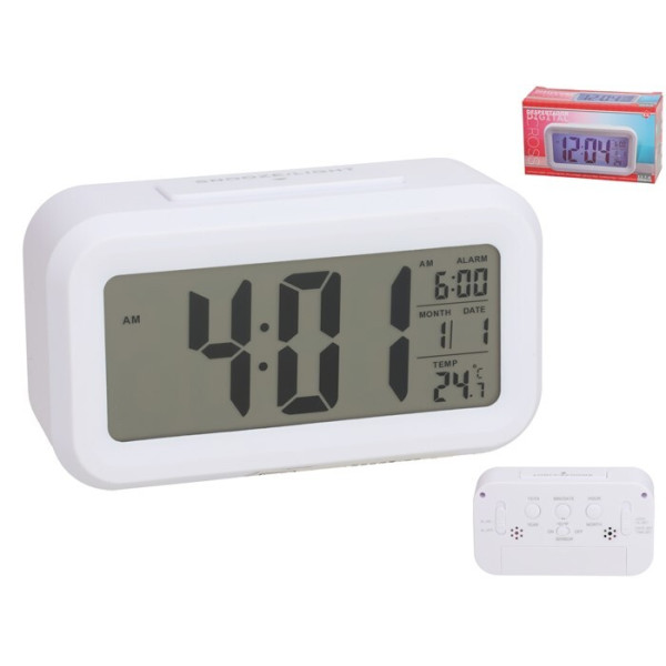Elektrooniline äratuskell, 7,5 x 13,5 x 4,7 cm, decorlife
