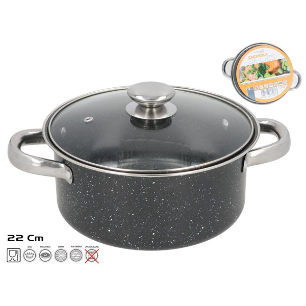 Mittenakkuv pajaroog 22 cm, 13,5 x 29 x 22 cm, kitchen&go