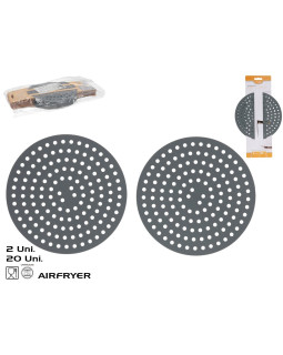 Ümmargune alus õhufritüürile 20 x 20 cm, kitchen&go