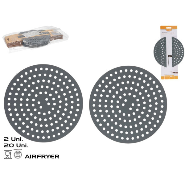 Ümmargune alus õhufritüürile 20 x 20 cm, kitchen&go