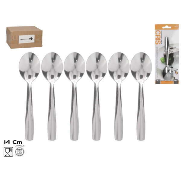 Magustoidulusikad (6 tk), 14 x 3,5 cm, kitchen&go