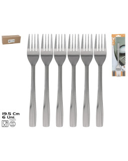 Kahvlid (6 tk), 19,4 x 2,6 cm, kitchen&go