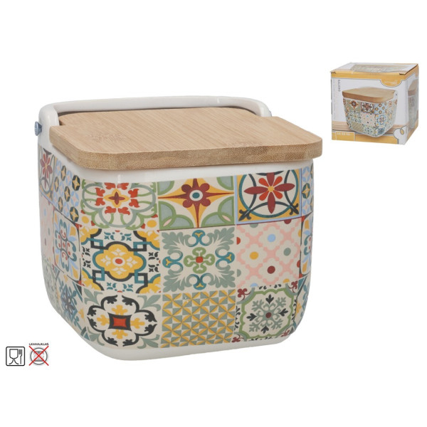 Soolatoos bambuskaanega, 12 x 12,5 x 11 cm, kitchen&go