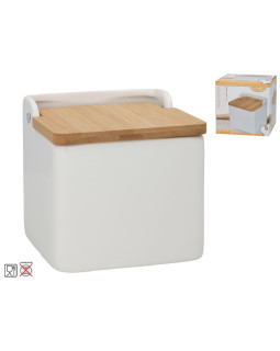 Soolatoos bambuskaanega, 11,3 x 12 x 11,3 cm, kitchen&go
