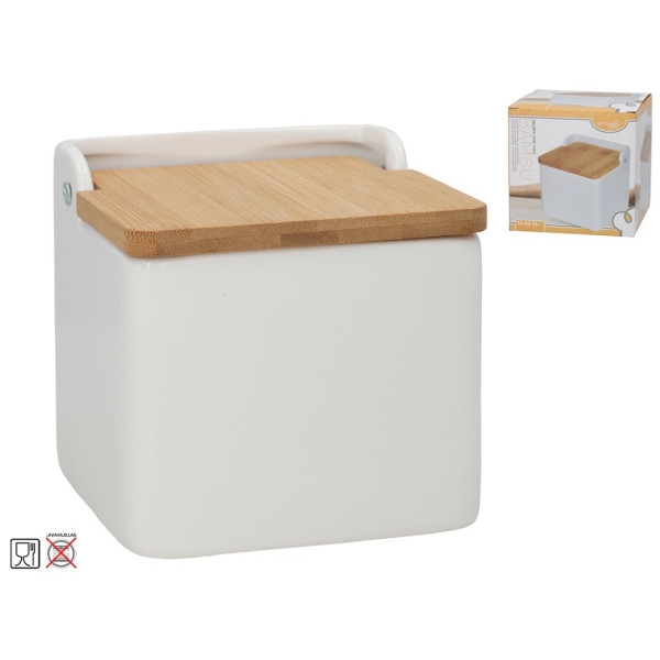 Soolatoos bambuskaanega, 11,3 x 12 x 11,3 cm, kitchen&go