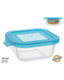 Kandiline klaasist lõunakarp 320 ml, 5 x 13,2 x 11,7 cm, kitchen&go