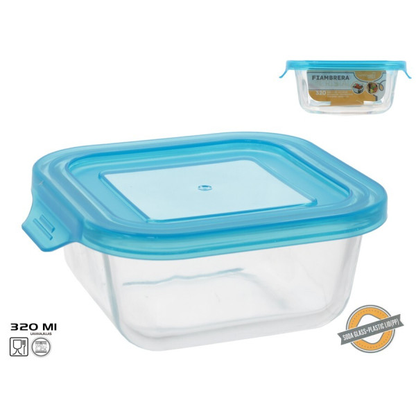 Kandiline klaasist lõunakarp 320 ml, 5 x 13,2 x 11,7 cm, kitchen&go