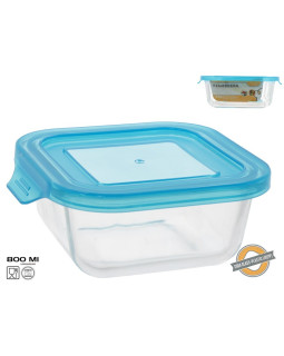 Kandiline klaasist lõunakarp 800 ml, 6 x 17,5 x 15,5 cm, kitchen&go