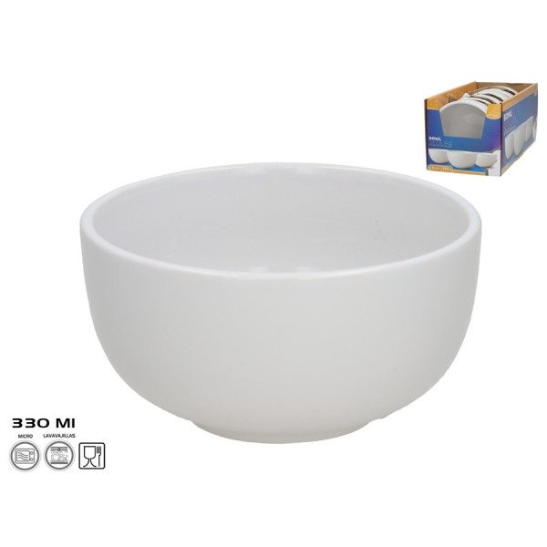 Kauss 11,5x6,5 cm 330 ml valge, kitchen&go