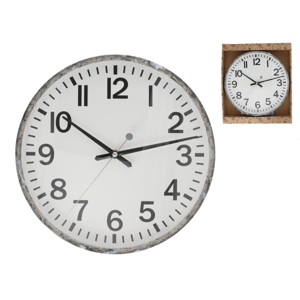 Musta marmormustriga seinakell, 30 x 30 x 4,5 cm, decorlife Musta marmormustriga seinakell, 30 x 30 x 4,5 cm, decorlife