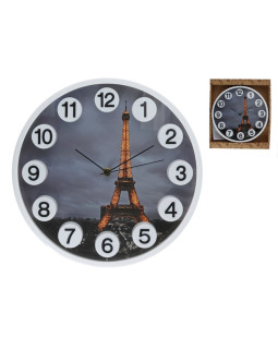 Seinakell “eiffel” 3d numbritega, 30 x 30 x 4,5 cm, decorlife