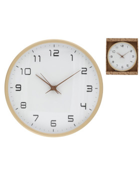 Puidust seinakell, 30 x 30 x 5 cm, decorlife Puidust seinakell, 30 x 30 x 5 cm, decorlife