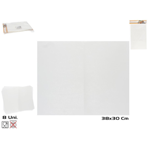 Küpsetuspaber x8 38x30,5 cm, 0,1x38x30,5 cm, kitchen&go