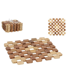 Bambusest lauaplaat/alus 20 x 20 cm, kitchen&go