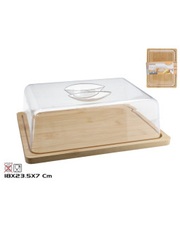 Juustukauss, 23,5 x 18 x 7 cm, bambus, kitchen&go