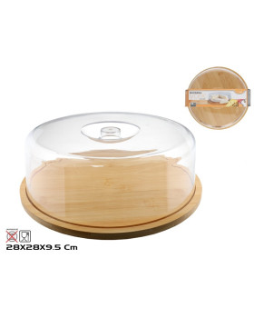 Juustukauss, 28 cm, bambus, 9,5 x 28 x 28 cm, kitchen&go