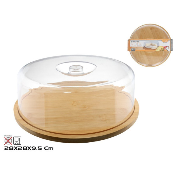 Juustukauss, 28 cm, bambus, 9,5 x 28 x 28 cm, kitchen&go