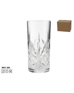 Klaasid (6 tk), 310 ml, 14,3 x 6,8 x 6,8 cm, kitchen&go