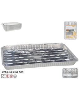 Alumiiniumalused (3 tk), 34,5 x 23 x 2 cm, kitchen&go