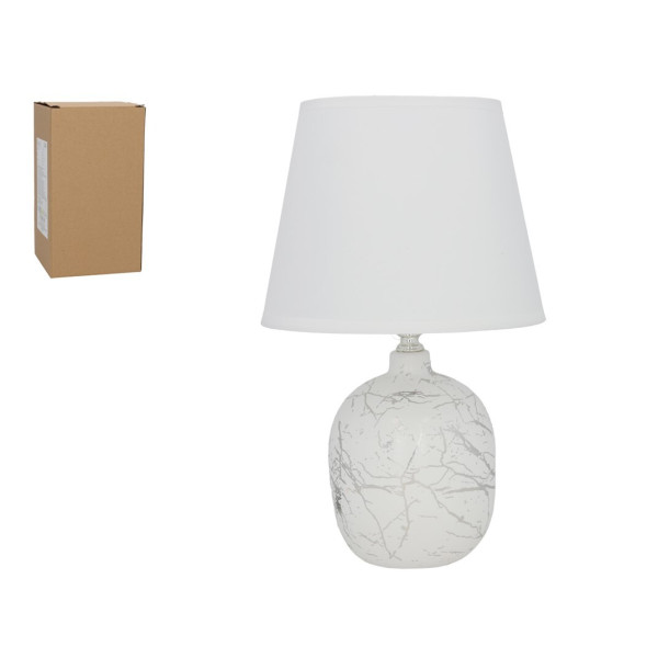 Lamp kek, hõbedane, 20.00 × 20.00 × 31.50 cm, decorlife