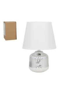 Lamp tebas, hõbedane, 20.00 × 20.00 × 28.00 cm, decorlife