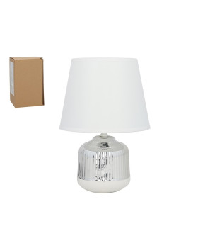 Lamp tebas, hõbedane, 20.00 × 20.00 × 28.00 cm, decorlife