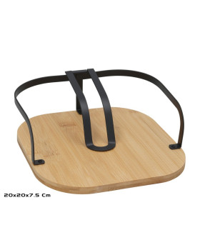 Salvrätikuhoidja, 20 x 20 x 7,5 cm, must, kitchen&go