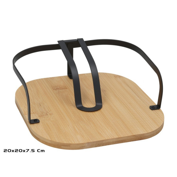 Salvrätikuhoidja, 20 x 20 x 7,5 cm, must, kitchen&go