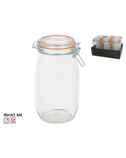 Õhukindel purk 1500 ml, 22 x 12 x 14,5 cm, kitchen&go