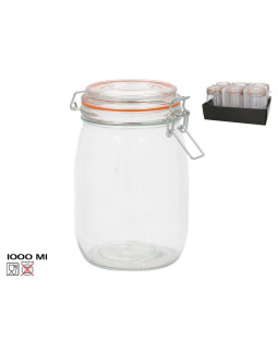 Õhukindel purk 1000 ml, 17 x 10,3 x 14,5 cm, kitchen&go Õhukindel purk 1000 ml, 17 x 10,3 x 14,5 cm, kitchen&go