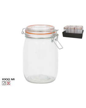 Õhukindel purk 1000 ml, 17 x 10,3 x 14,5 cm, kitchen&go