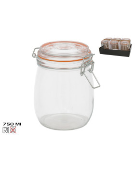 Õhukindel purk 750 ml, 14,3 x 11,5 x 14 cm, kitchen&go