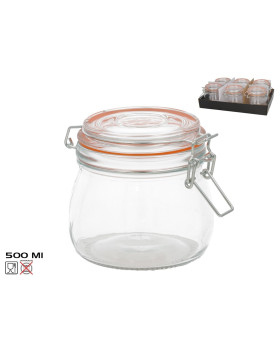 Õhukindel purk 500 ml, 10,5 x 11 x 14 cm, kitchen&go Õhukindel purk 500 ml, 10,5 x 11 x 14 cm, kitchen&go