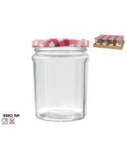 Klaaspurk siena 380 ml, 8,5x8,5x11,5 cm, kitchen&go
