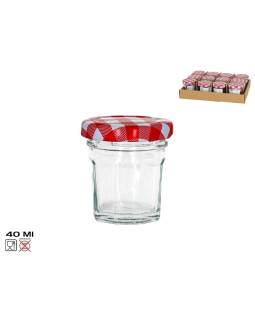 Klaaspurk siena 40 ml, 5x5x5,5 cm, kitchen&go