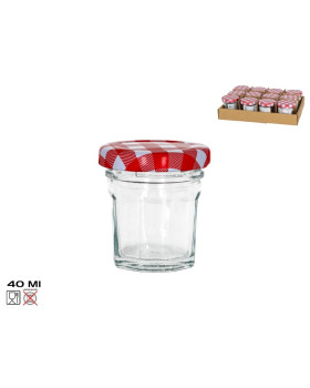 Klaaspurk siena 40 ml, 5x5x5,5 cm, kitchen&go