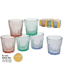 Klaasid (6 tk) 250 ml, 8,5 x 8,3 x 8,3 cm, kitchen&go