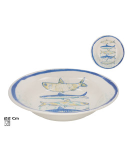 Sügav taldrik 22 cm, 21,5x21,5x4,5 cm, kitchen&go