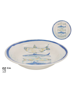 Sügav taldrik 22 cm, 21,5x21,5x4,5 cm, kitchen&go